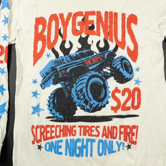 Boygenius Tour T-Shirt Adult Small Monster Truck Screeching Tires The Boys 2020 - Picture 4 of 12